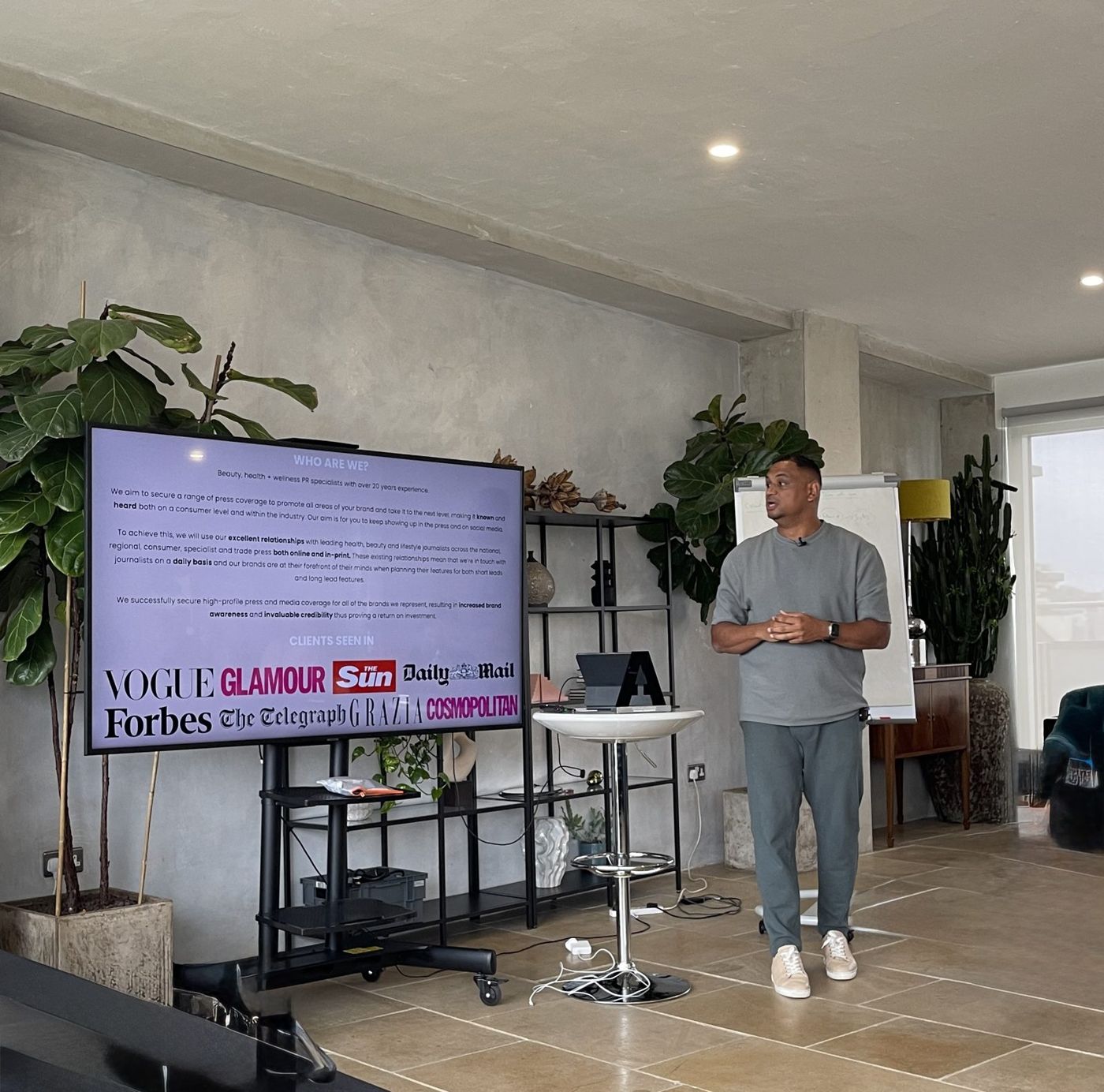 Shayne Williams speaking to founders