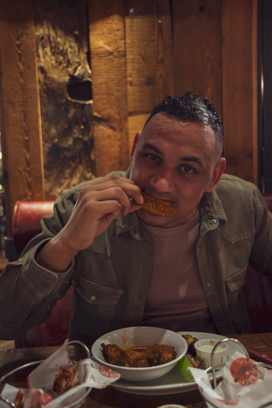 Shayne Williams at dinner